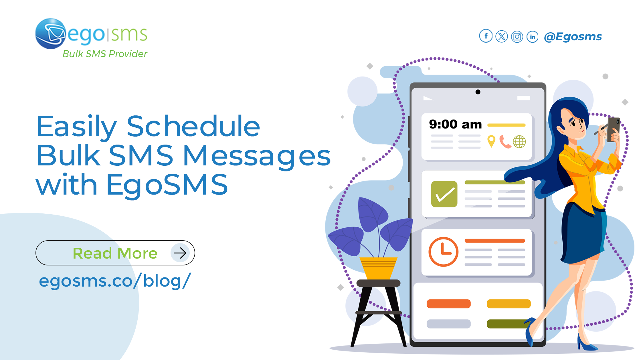 Easily Schedule Bulk SMS messages with EgoSMS