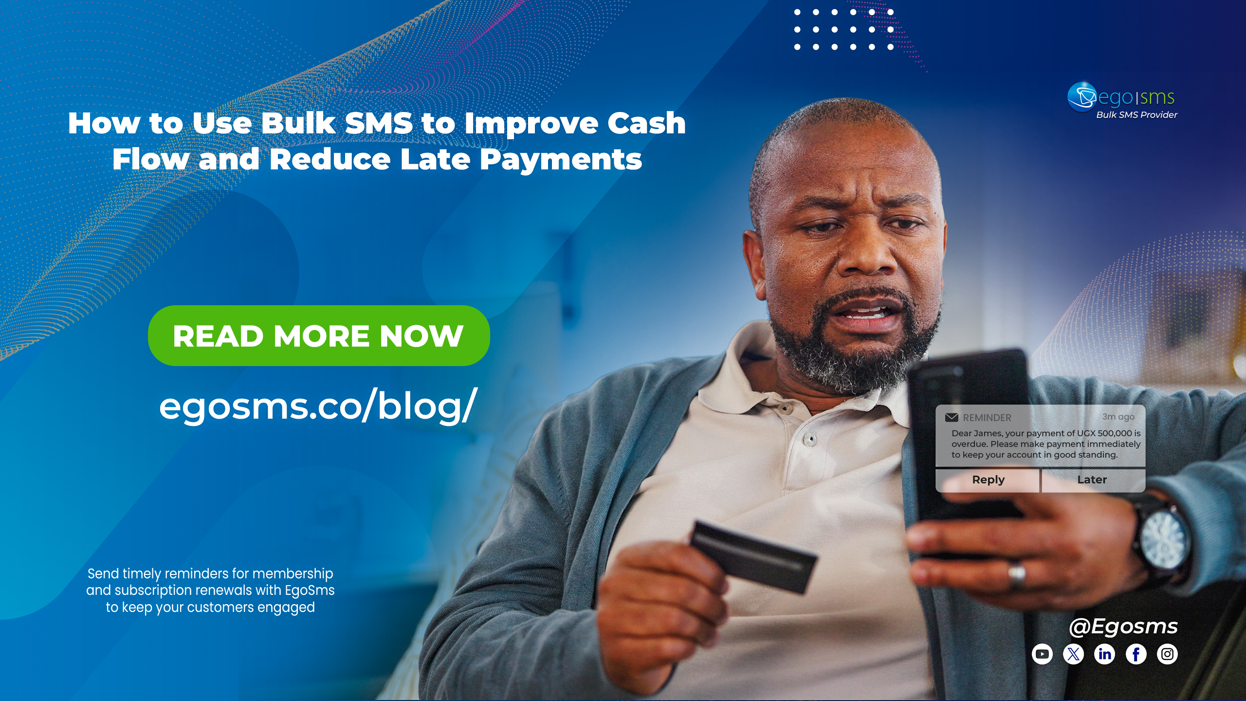 How to Use Bulk SMS to Improve Cash Flow and Reduce Late Payments